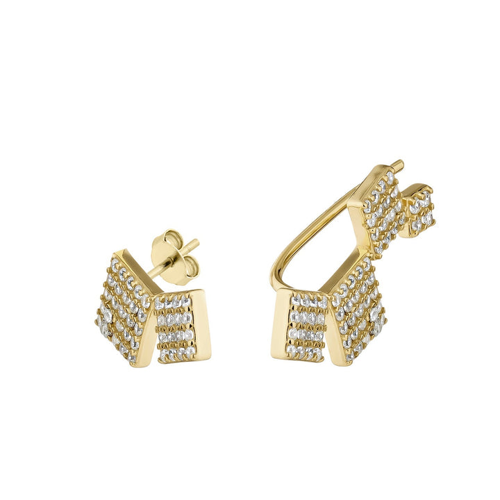 CUBIQUE ASYMMETRICAL EARRINGS