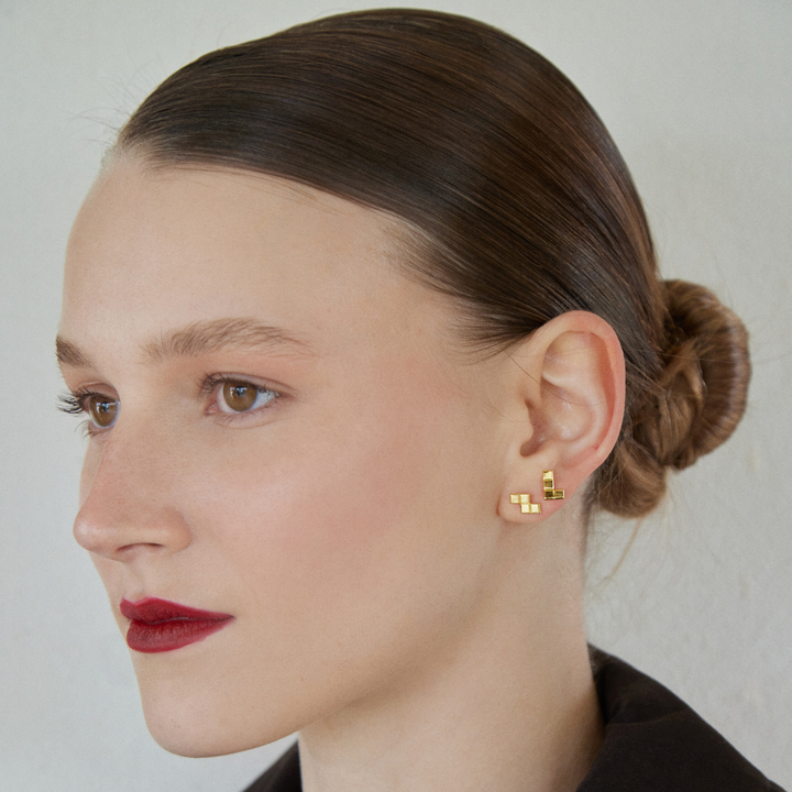 TÉTRIS ASYMMETRICAL EARRINGS