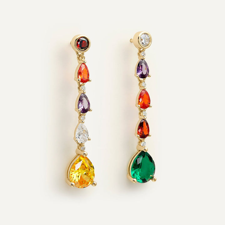 COPACABANA SUNSET ASYMMETRICAL EARRINGS
