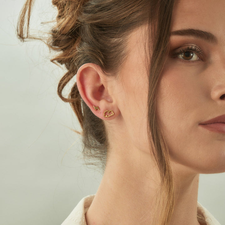 ASYMMETRICAL EARRINGS STORM
