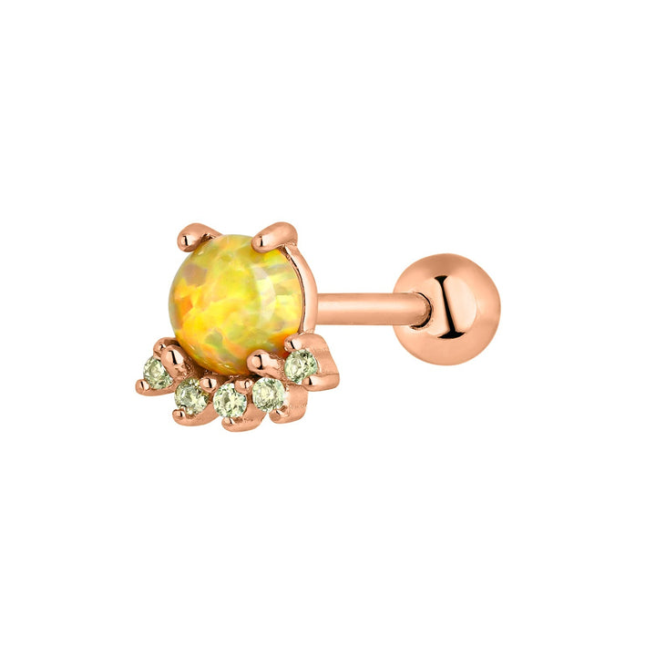 ORECCHINO PIERCING TRAGO ORO ROSA CALEDONIA