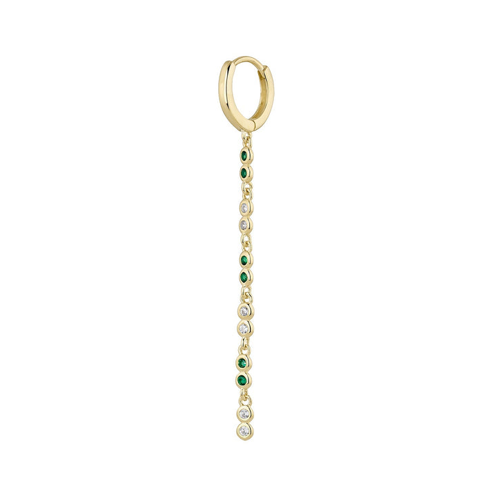 ORECCHINO PIERCING CERCHIO ORO GIALLO VERDE SIGNORINA