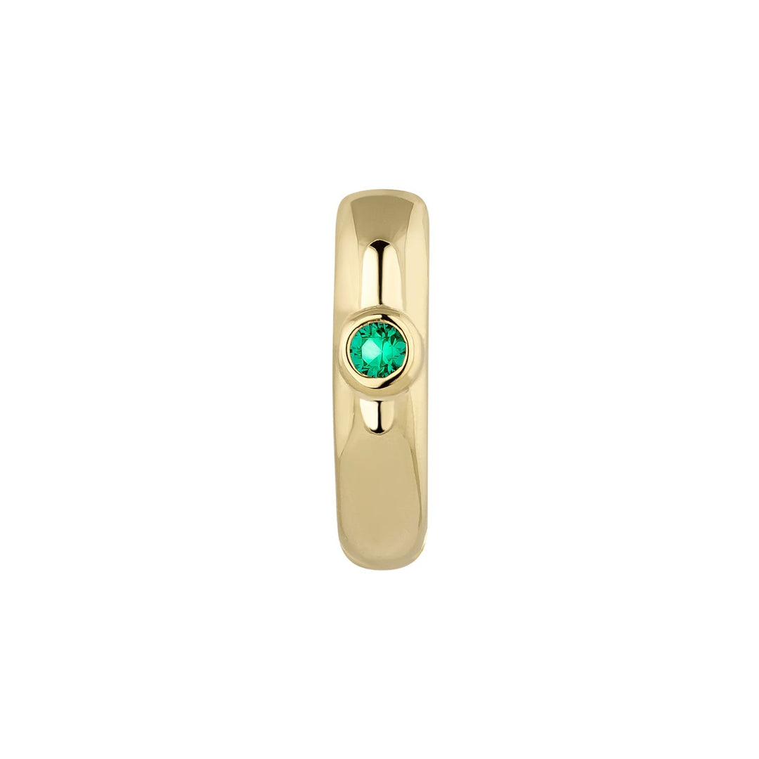 ORECCHINO PIERCING CERCHIO ORO GIALLO VERDE SERENA