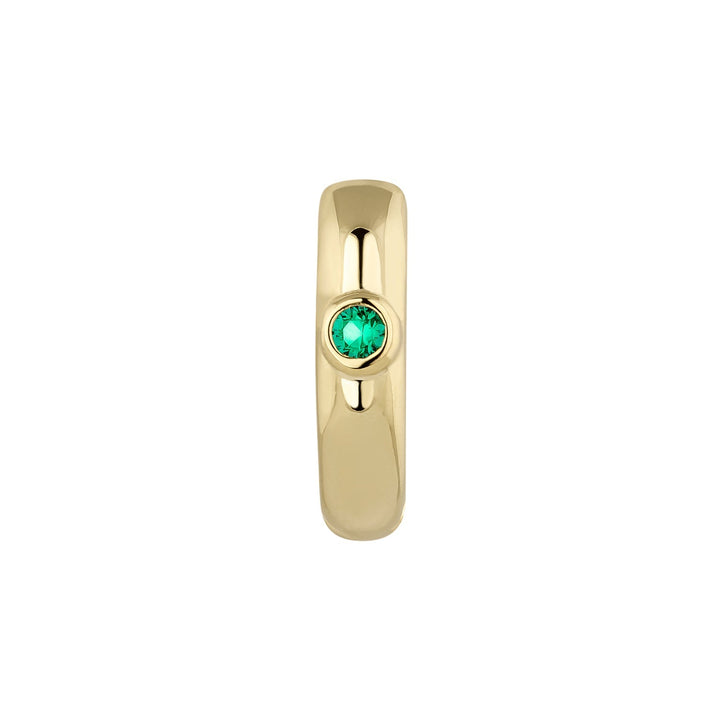 ORECCHINO PIERCING CERCHIO ORO GIALLO VERDE SERENA