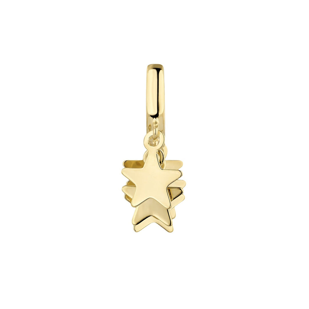 DANCING-STARS HOOP PIERCING EARRING