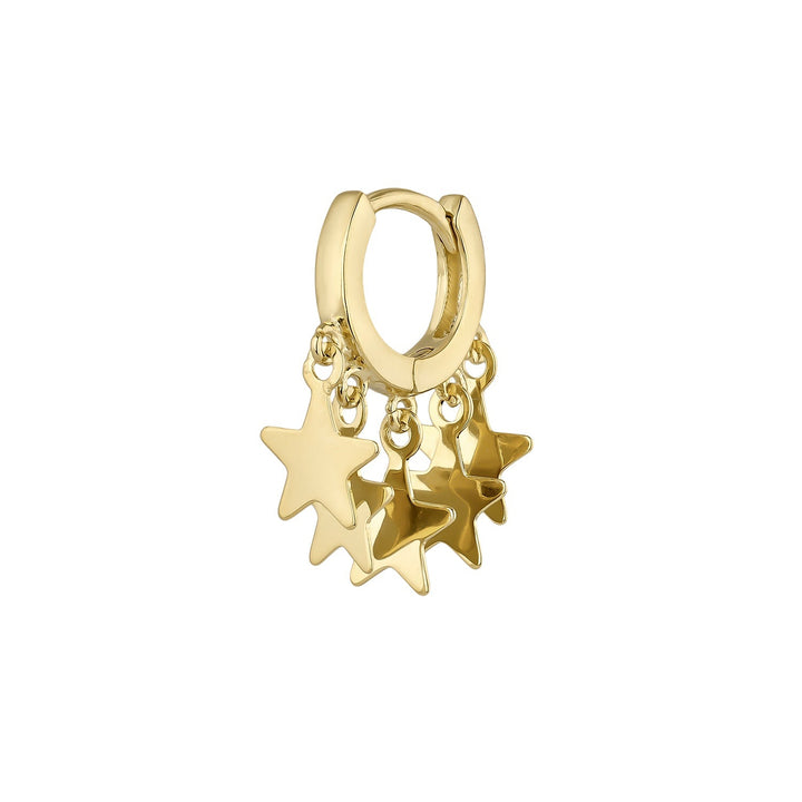 DANCING-STARS HOOP PIERCING EARRING