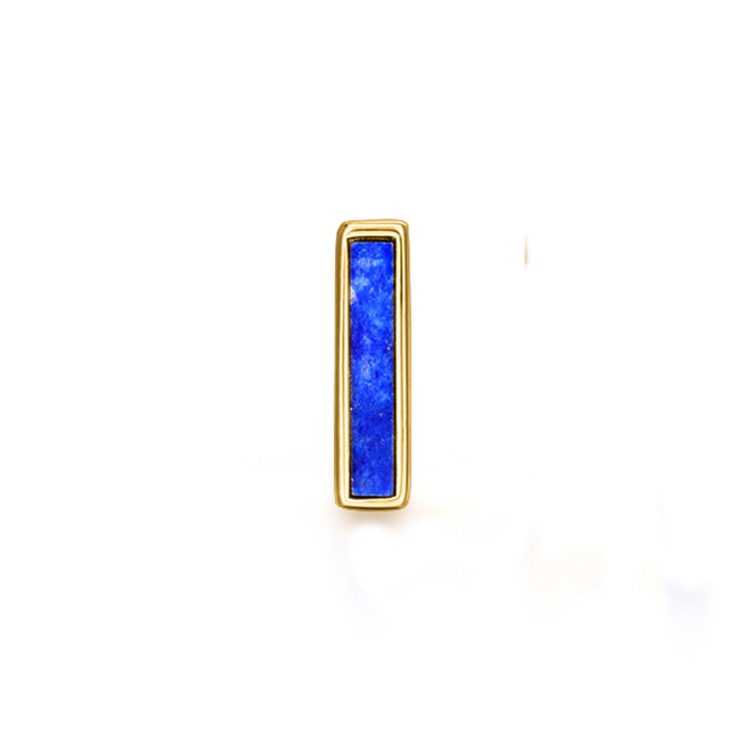 PIERCING-Ohrring Ring Lapislazuli Ceilan
