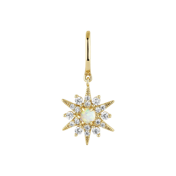 AUSKARS PIERCING OPĀLA ZVAIGZNE