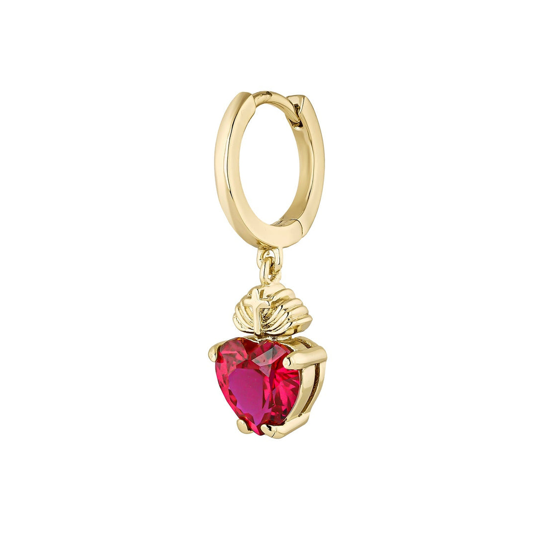PIERCING OORBEL RING RUBY HART