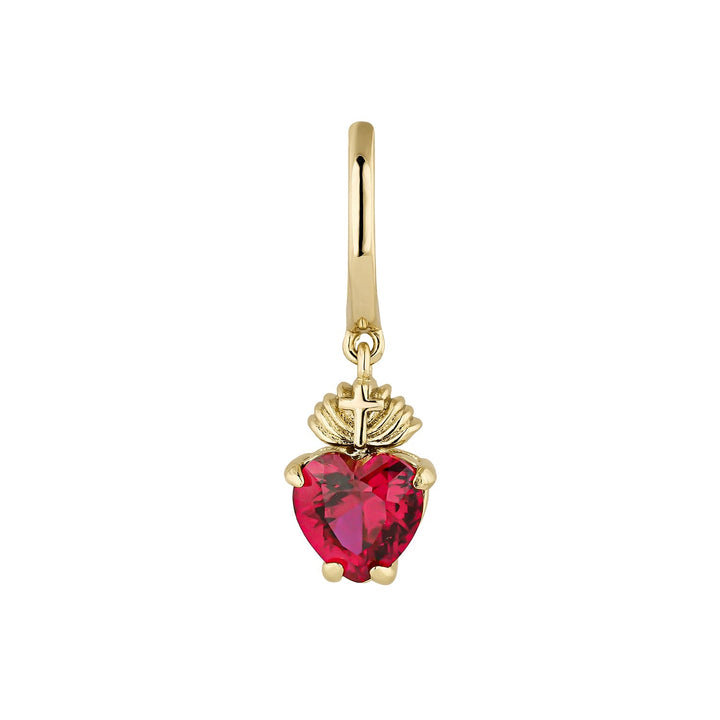 PIERCING OORBEL RING RUBY HART