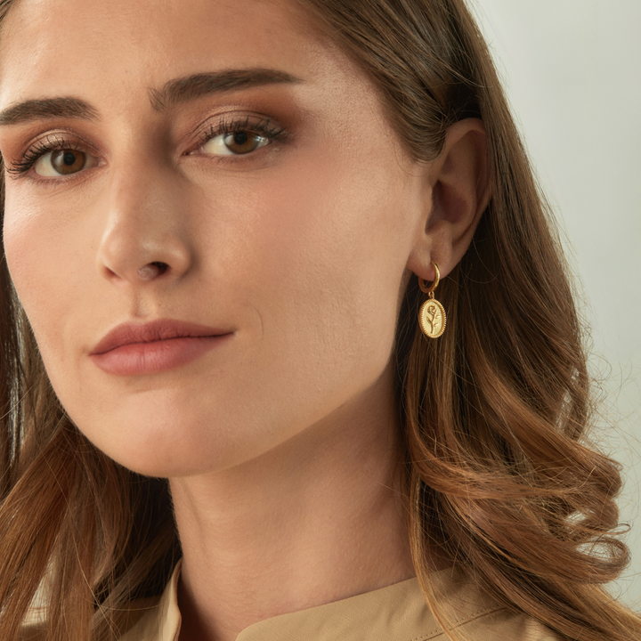 PINK HOOP PIERCING EARRING