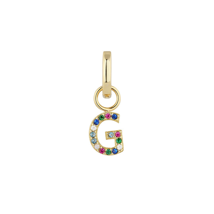 ORECCHINO PIERCING CERCHIO ORO ALFABETO G