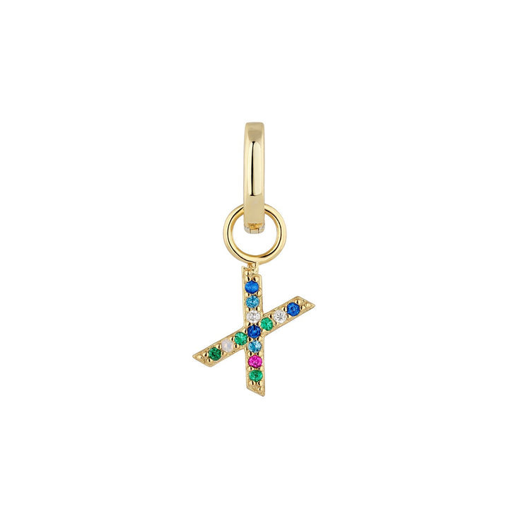 ORECCHINO PIERCING CERCHIO ORO ALPHABET X