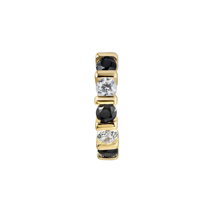 YELLOW GOLD SPINELS SONIA HOOP PIERCING EARRING