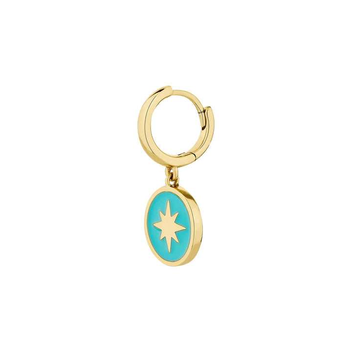 ELODIE YELLOW GOLD HOOP PIERCING EARRING