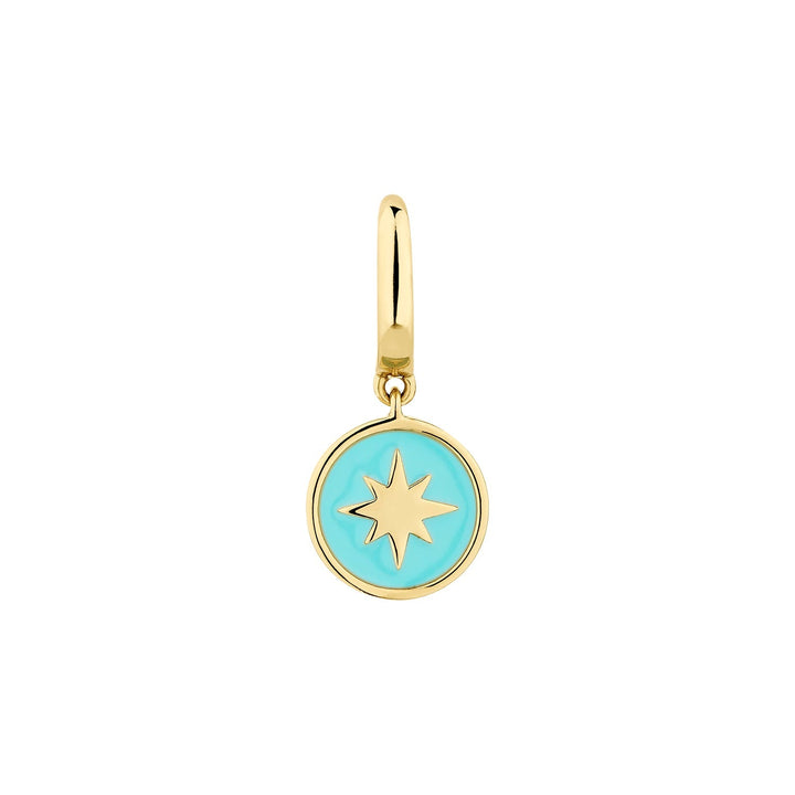 ELODIE YELLOW GOLD HOOP PIERCING EARRING