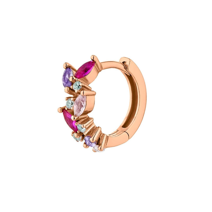 ORECCHINO PIERCING CERCHIO ORO ROSA LAURIER