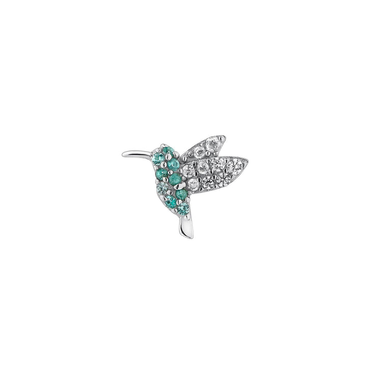 PENDIENTE PIERCING DE PLATA COLIBRÍ