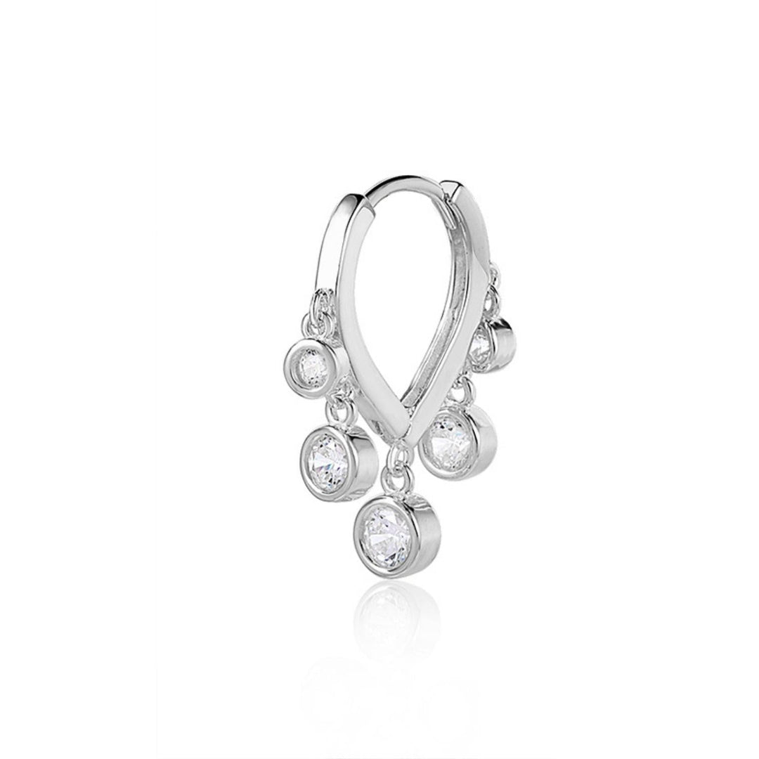 ORECCHINO PIERCING CERCHIO IN ARGENTO TRINO