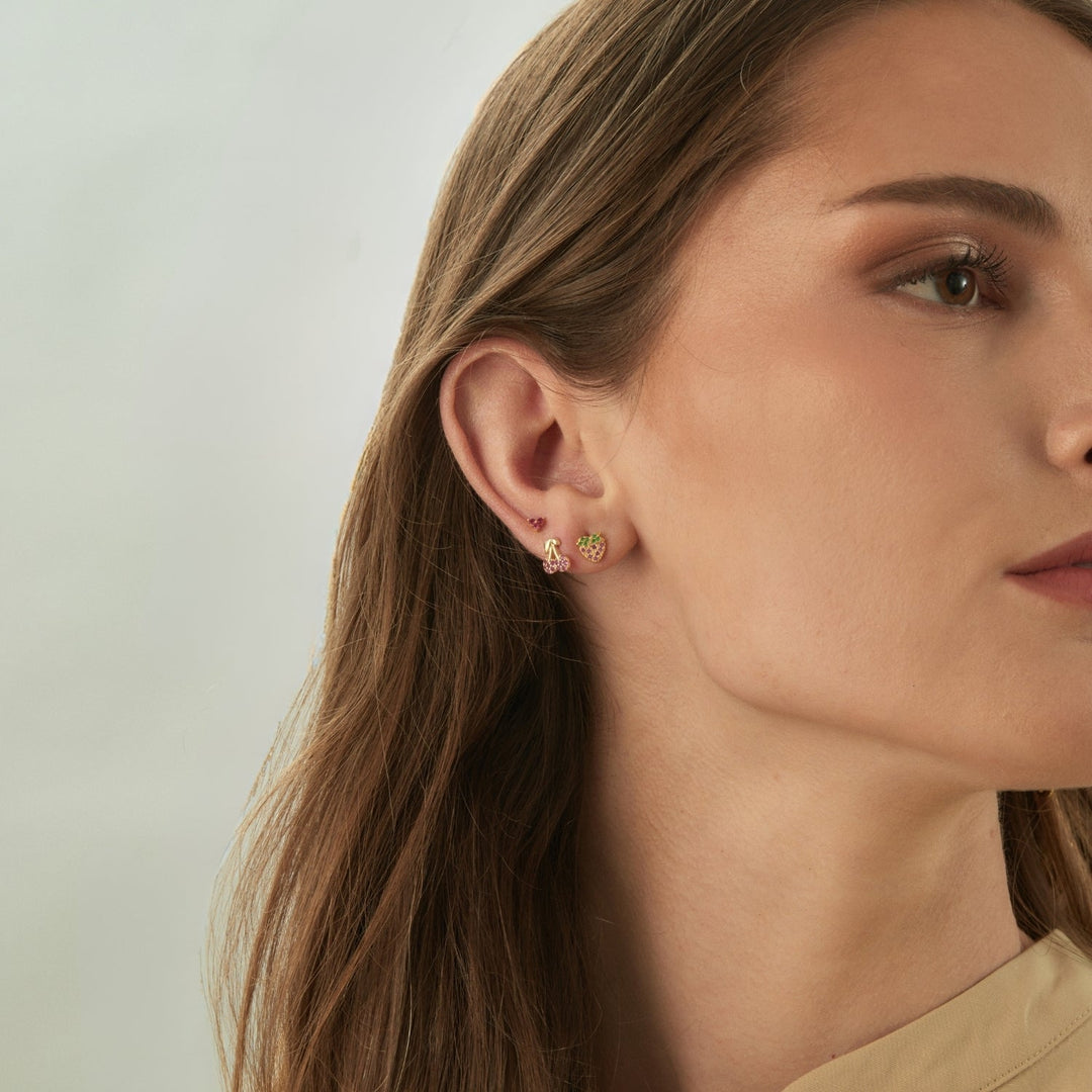 PRINCESSE-TRAGUS YELLOW GOLD PIERCING EARRING