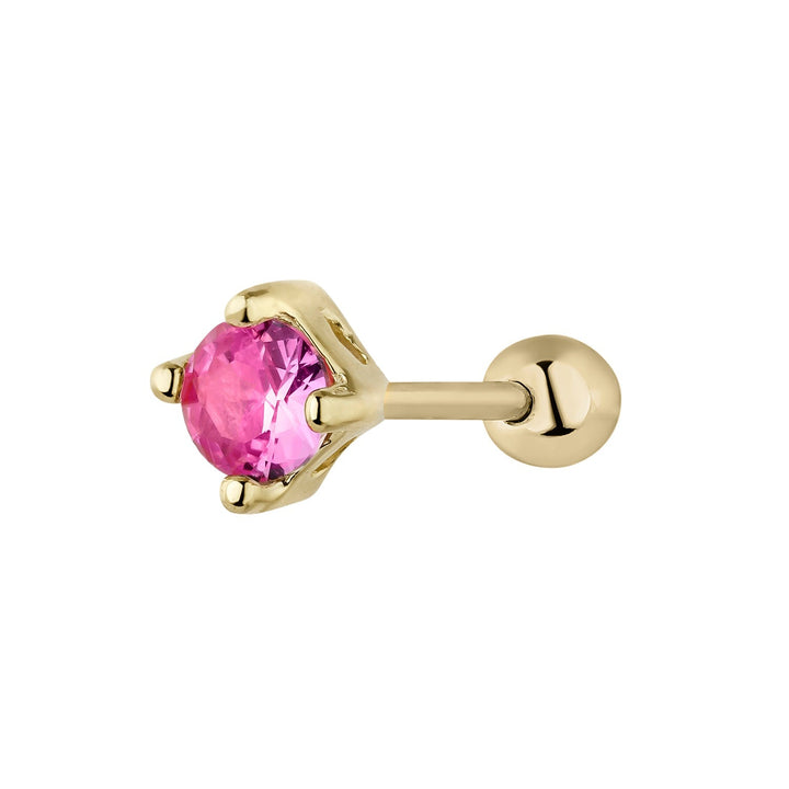 LUZ-TRAGUS GEELGOUD PIERCING OORBEL