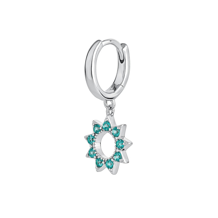 SKY BLUE CREOLEN-PIERCING-Ohrring