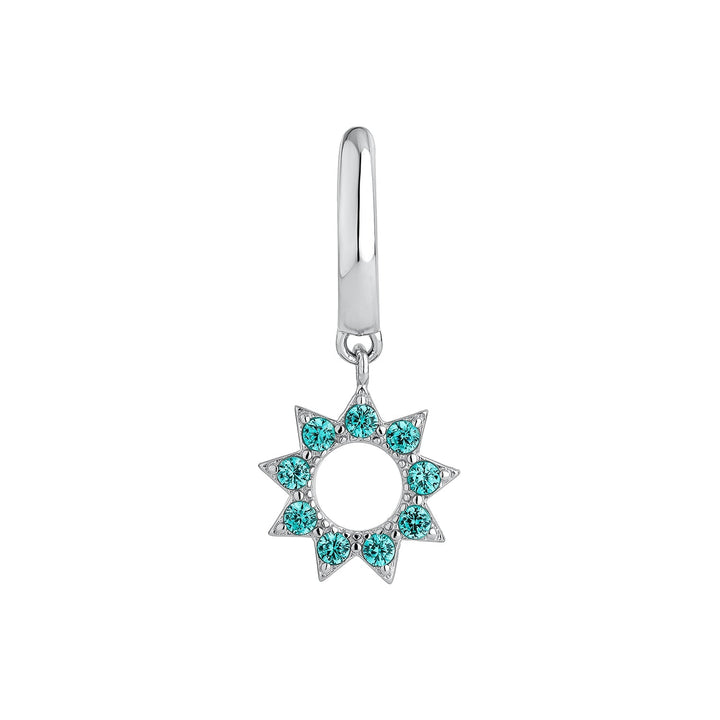 SKY BLUE CREOLEN-PIERCING-Ohrring