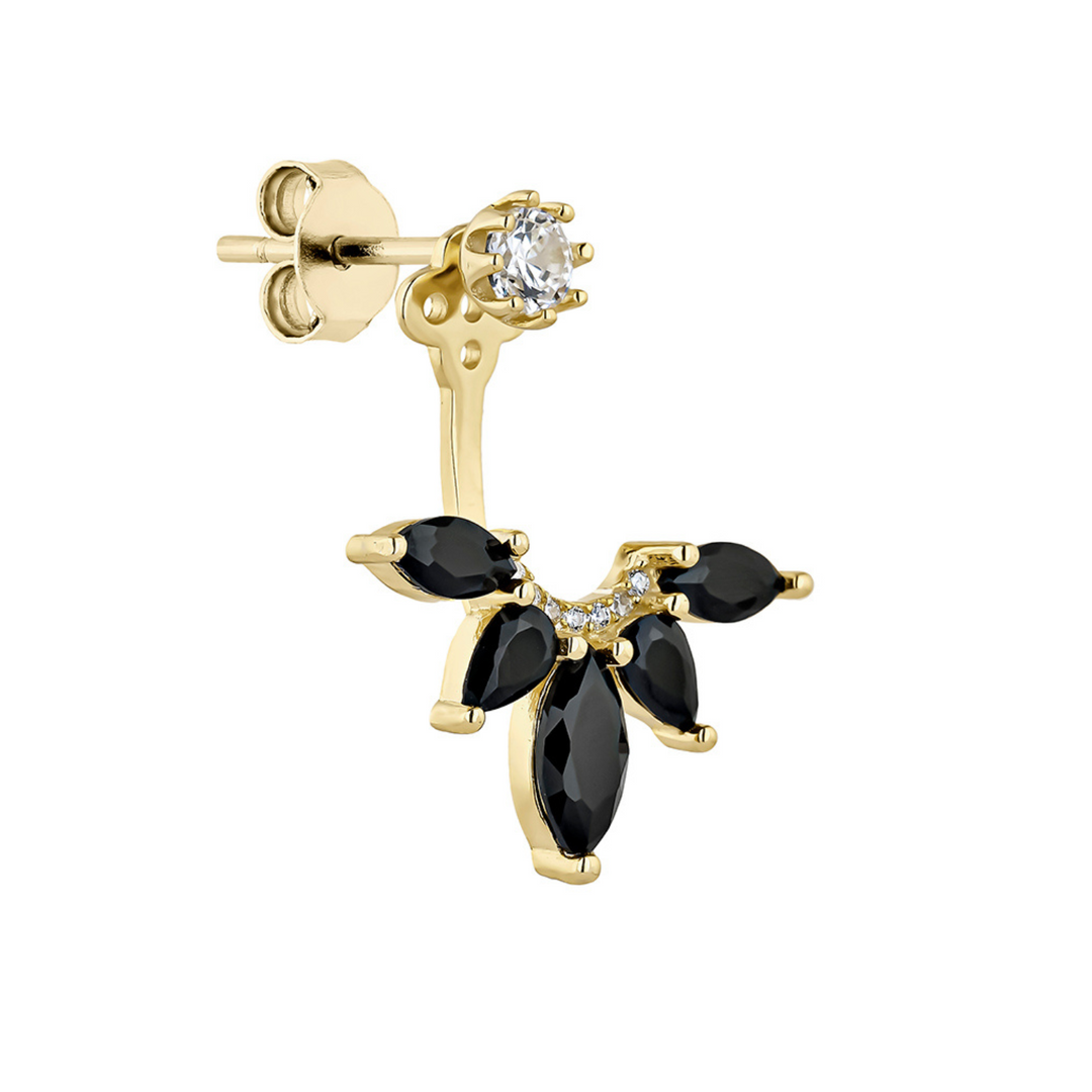 EAR JACKET OORRING LONDON BLACKS