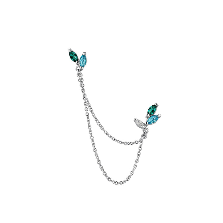 LAROQUE MULTIPLE SILVER PIERCING EARRING