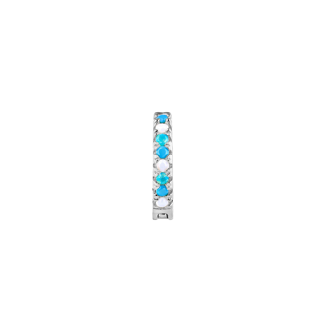 PENDIENTE PIERCING OPAL SILBER CREOLEN SOPHIE  