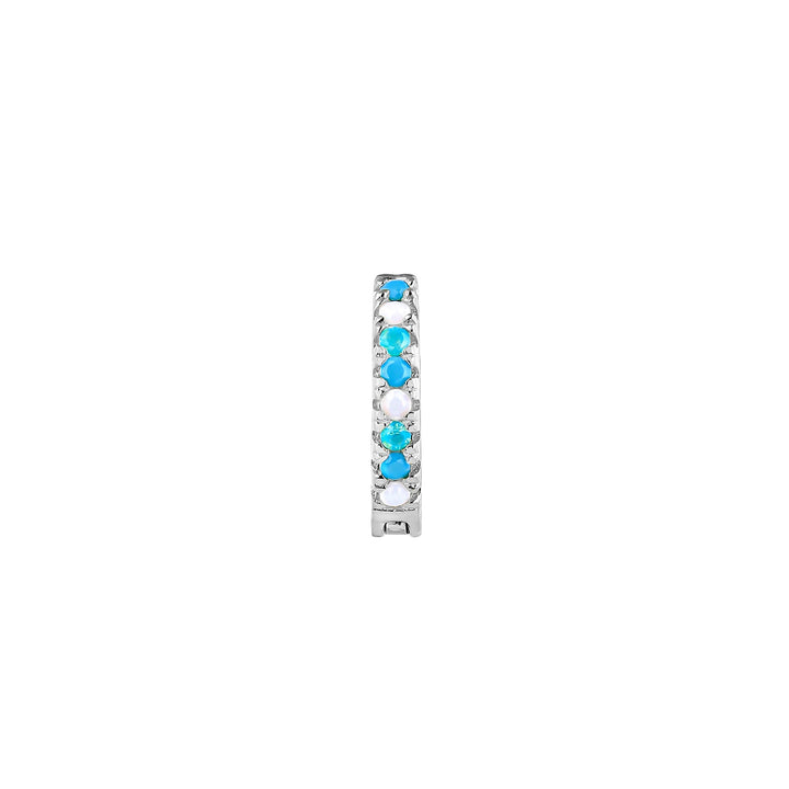 PENDIENTE PIERCING OPAL SILBER CREOLEN SOPHIE  
