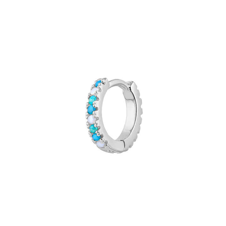 PENDIENTE PIERCING OPAL SILBER CREOLEN SOPHIE  