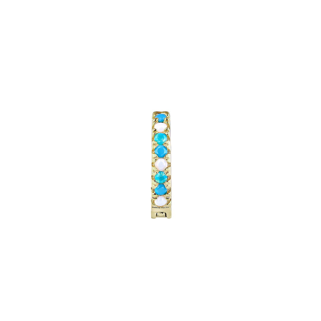 PENDIENTE PIERCING ARO ORO AMARILLO ISSEY