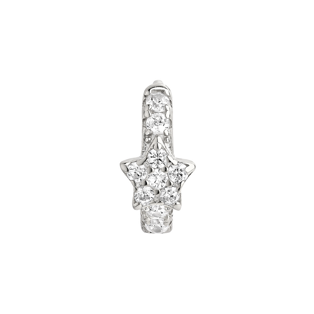 Ohrring Piercing Silberring Dash  