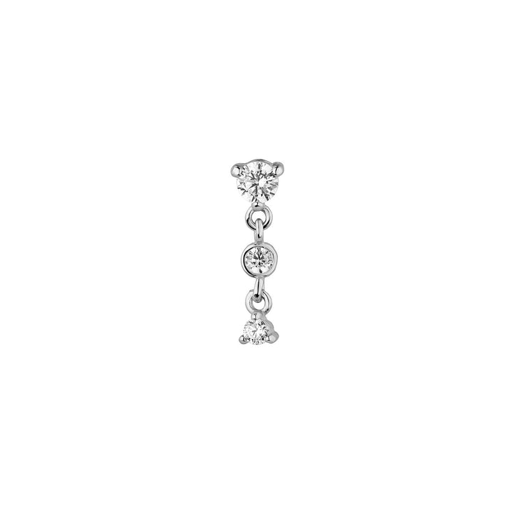 SILBER PIERCING OHRRING KAVYA DROP
