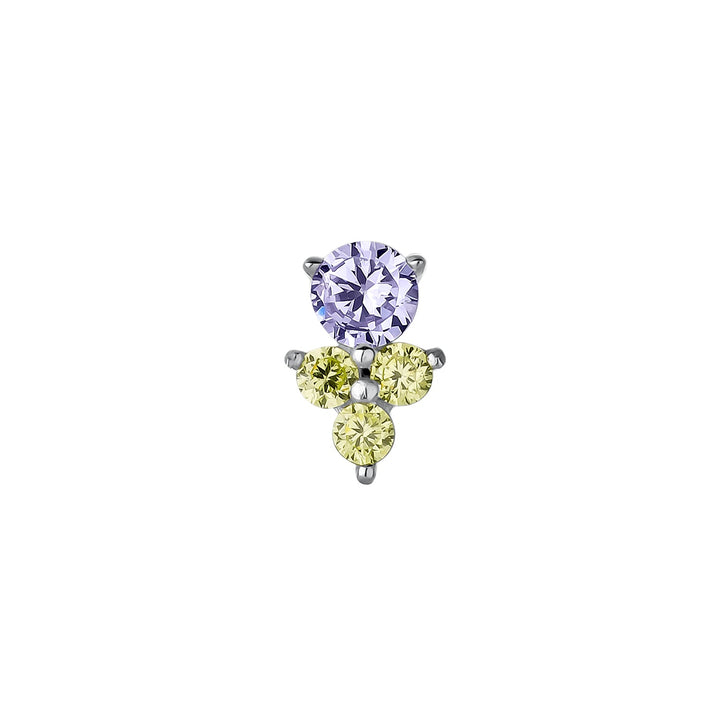 SILBER PIERCING OHRRING LILA ZAIR