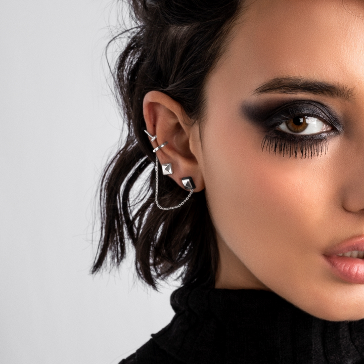 SILBERNER PIERCING OHRSCHMUCK VIS