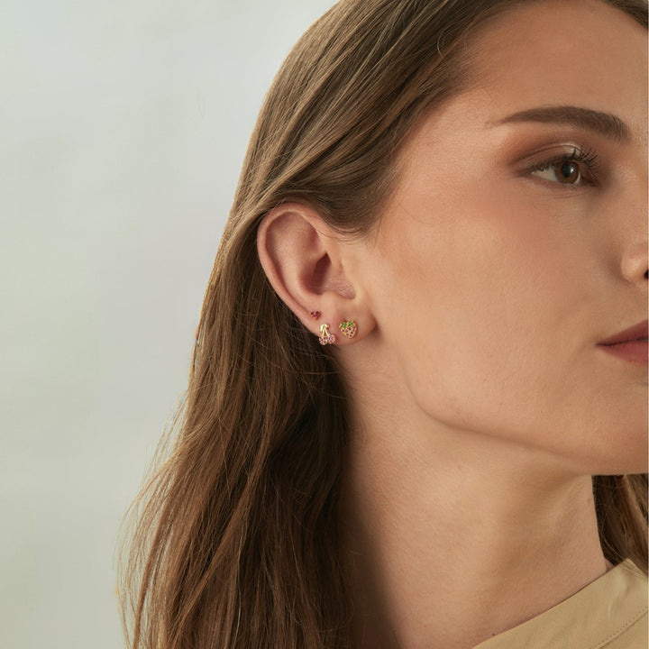 CHERRY PIERCING EARRING