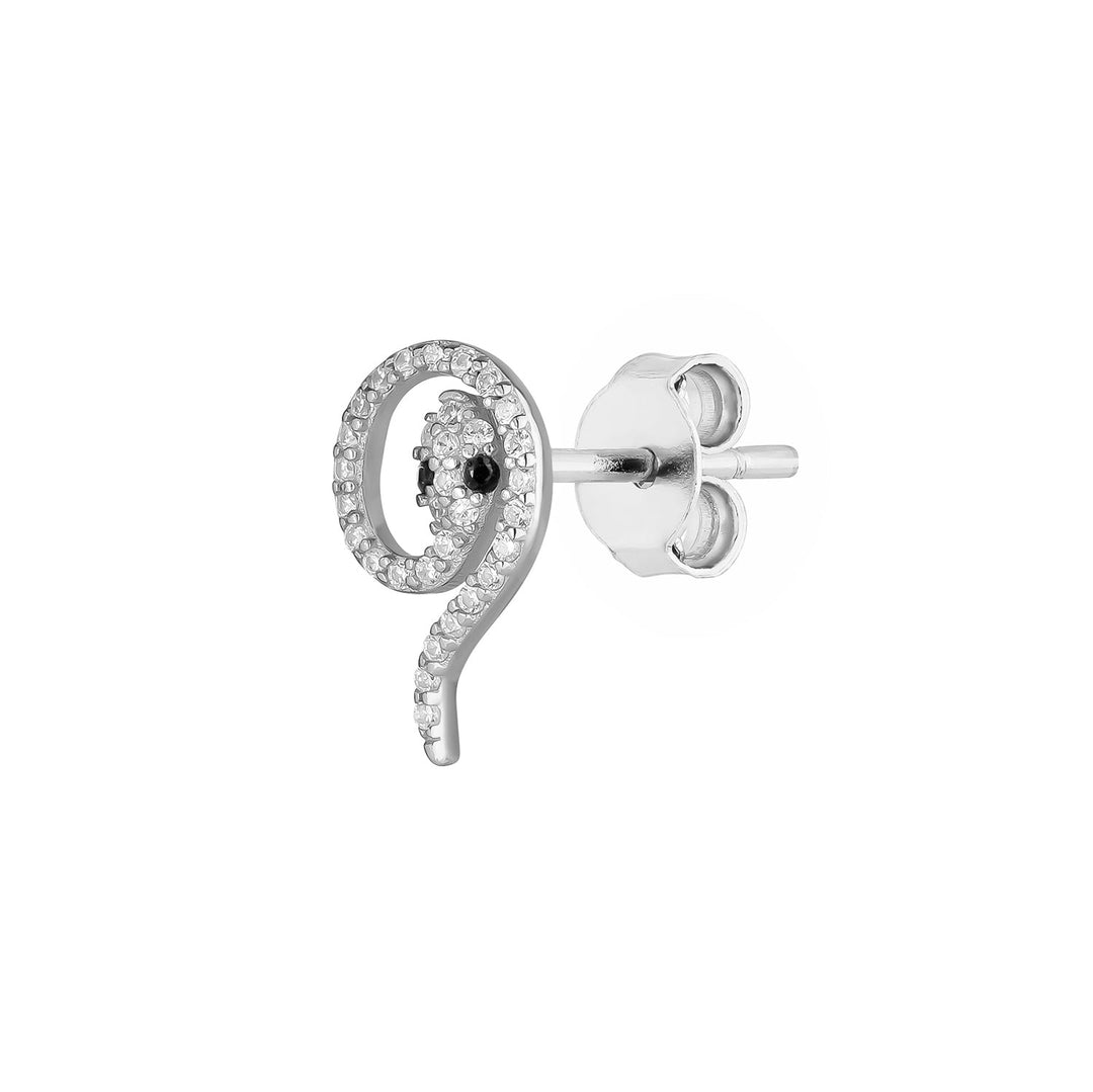 SILBERNER PIERCING OHRSCHMUCK SERPENT