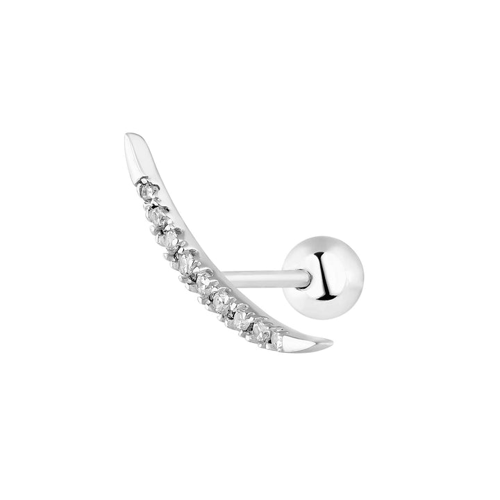 MELINDA SILVER PIERCING EARRING