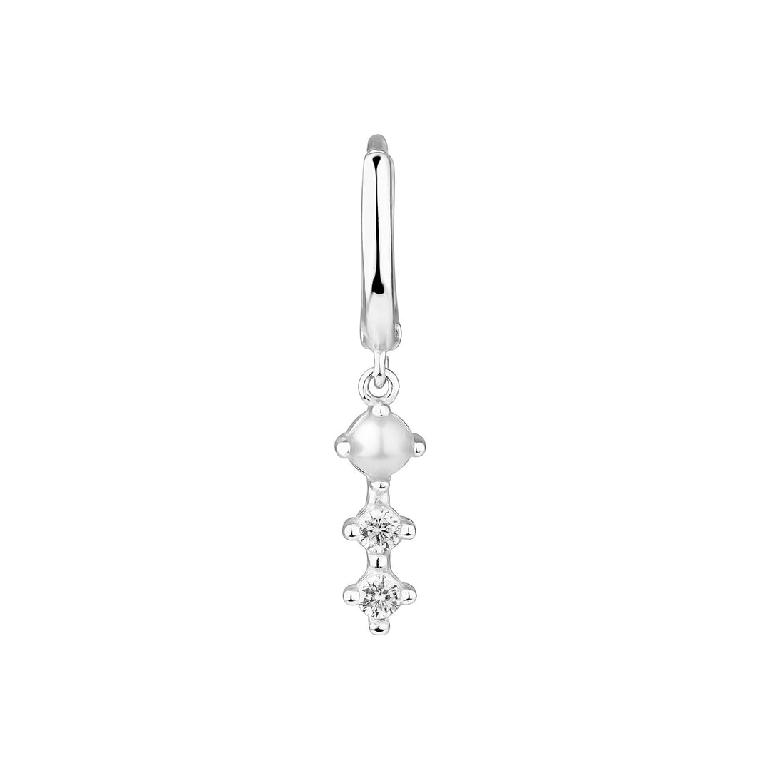 CHRISTINE STERLING SILVER HOOP PIERCING EARRING