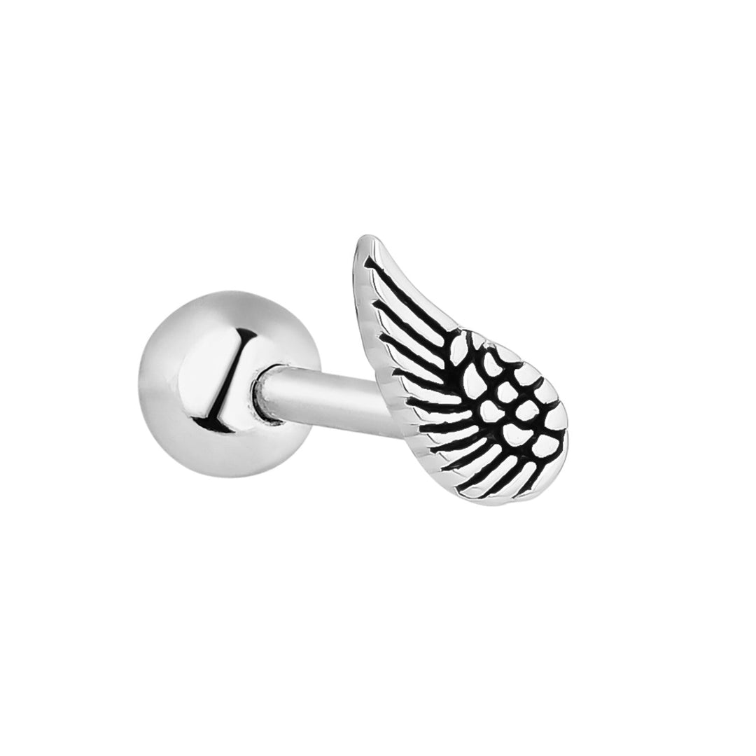 SILVER PIERCING EARRING WIND