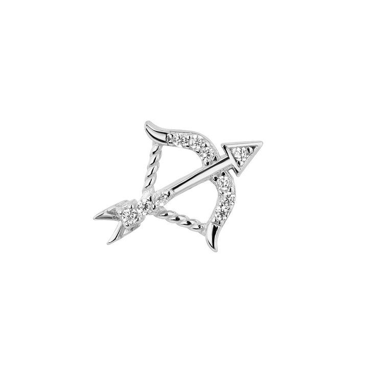 ZILVEREN PIERCING OORBEL CUPID
