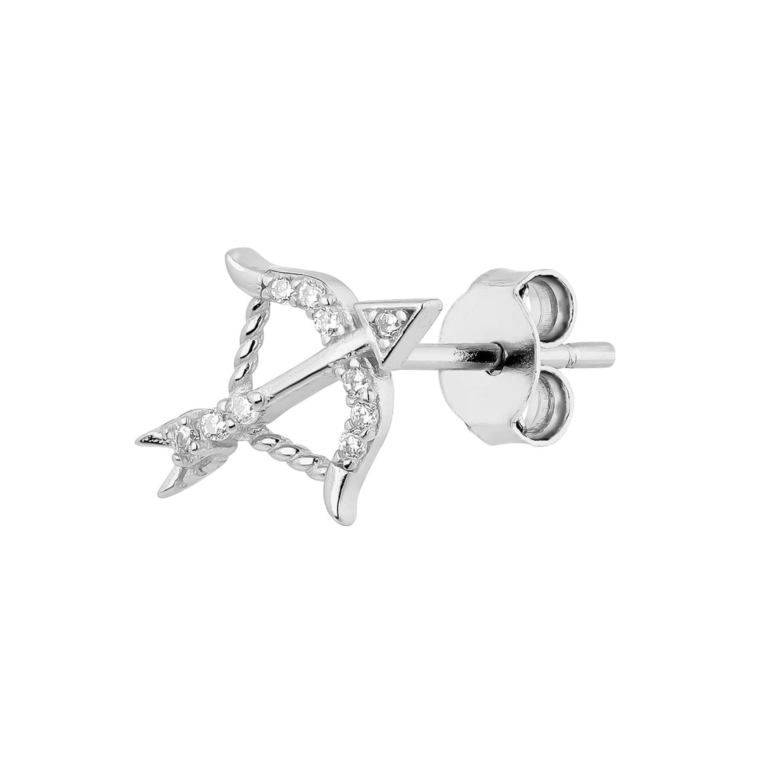 ZILVEREN PIERCING OORBEL CUPID