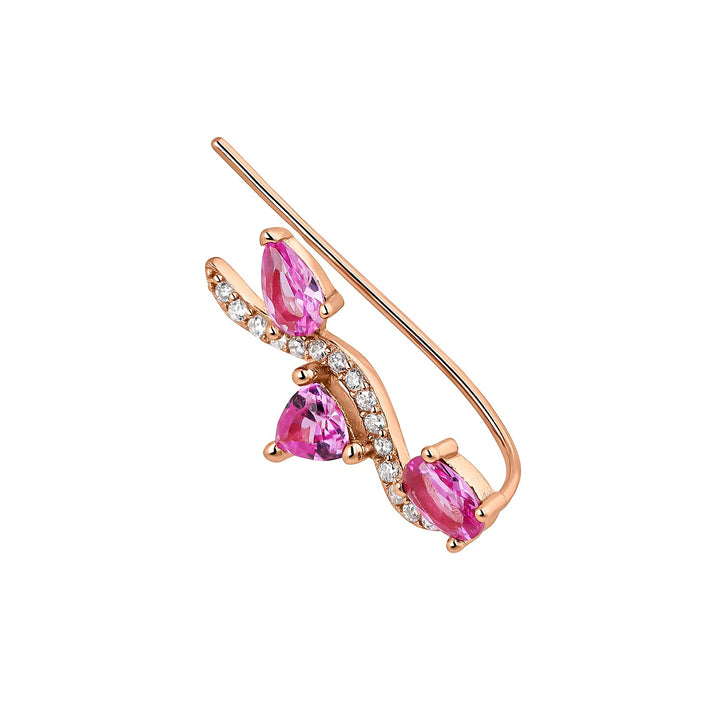 PENDIENTE TREPADOR ORO ROSA AVANI