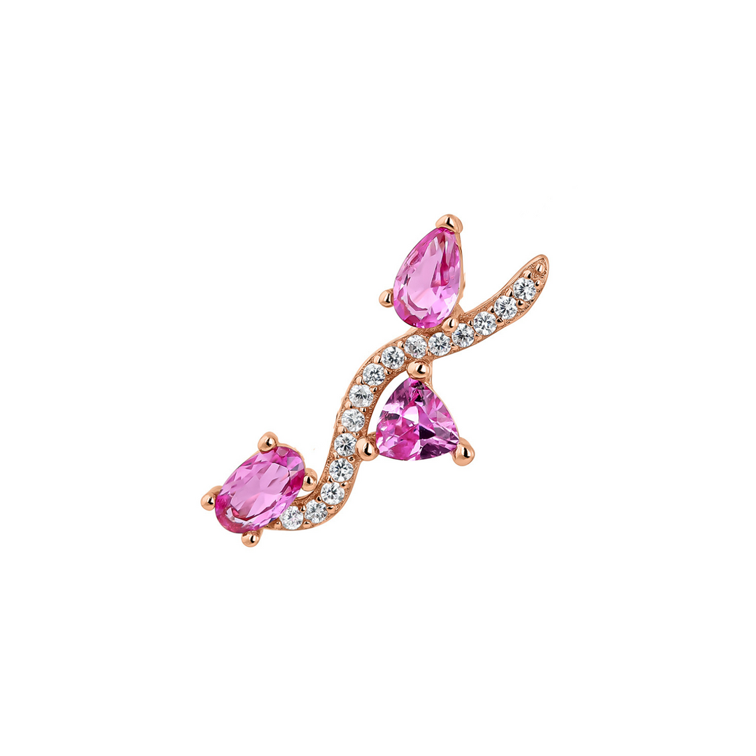 PENDIENTE TREPADOR ORO ROSA AVANI