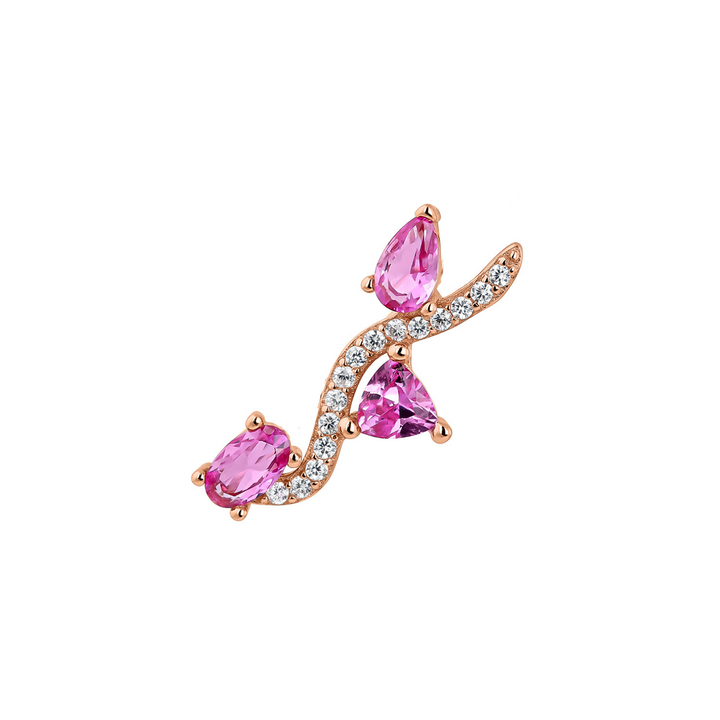 PENDIENTE TREPADOR ORO ROSA AVANI