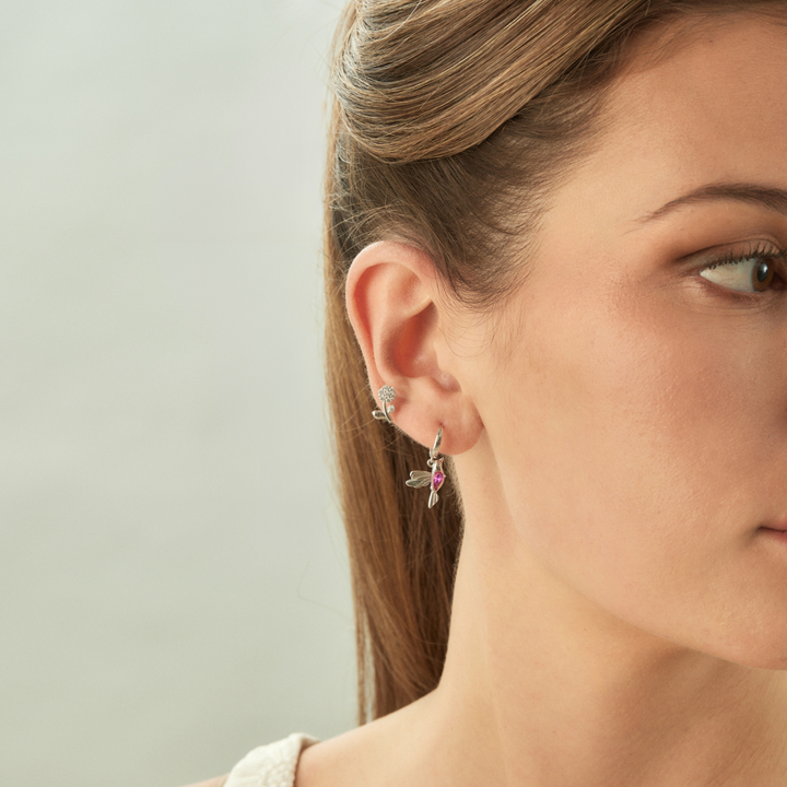 ZILVEREN PIERCING OORBEL MELISSA