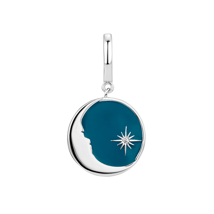 BLUE-MOON SILBER PIERCING-RING