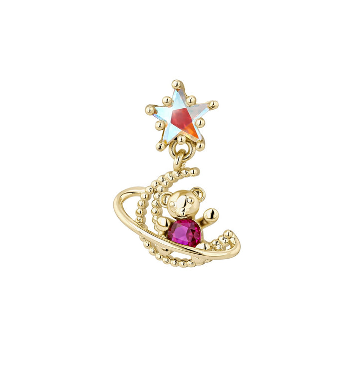 PENDIENTE PIERCING PINK-GALAXY